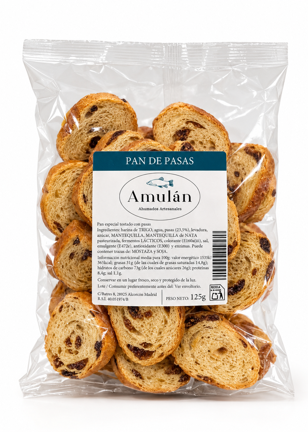 PAN DE PASAS